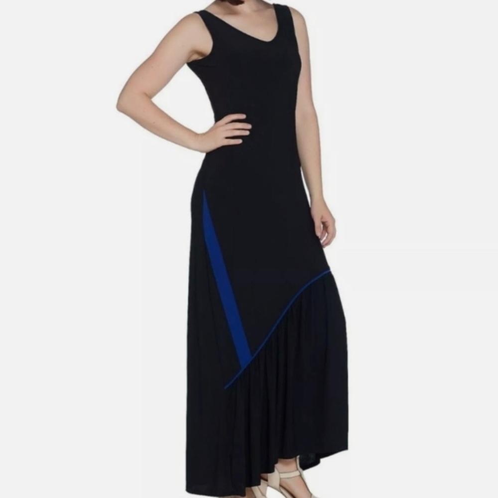 Attitudes by Renee regular como jersey maxi dress, size M